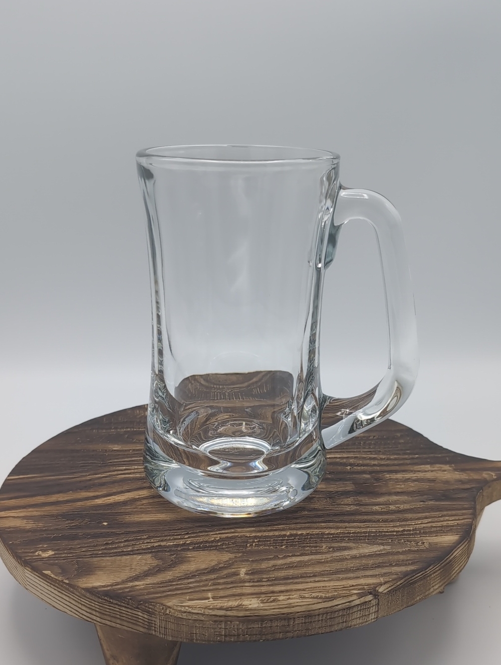 Vintage Libbey Mexico Clear Glass Beer Stein